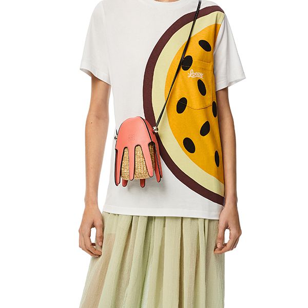 【ロエベ】PAULA'S IBIZA タコのラフィアポシェット偽物 A623093X01